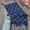 Navy Blue Pure Munga Silk Zari Weaving Saree