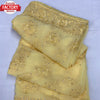 Light Yellow Pure Georgette Embroidered Partywear Saree