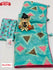 Turquoise Cotton Silk Saree With Fancy Work