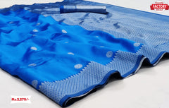 Soft Banarasi Silk Saree With Silver Blouse Piece