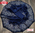 Navy Blue Organza Silk Saree with Sequins Thread Work
