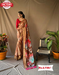 Dola Viscose Banarasi Border Designer Saree