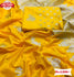 Yellow Banarasi Rose Weaving Saree