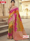 Pure Banarasi Multishaded Silk Saree