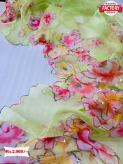 Premium Organza Handwork Partywear Sarees