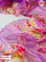 Premium Organza Handwork Partywear Sarees