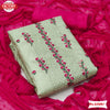 Partywear Silk Embroidered Kurtha Suruwal Piece