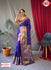 Deep Royal Blue Pure Soft Kanchipuram Silk Saree