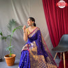 Deep Royal Blue Pure Soft Kanchipuram Silk Saree