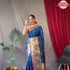 Royal Blue Pure Soft Kanchipuram Silk Saree