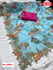 Sky Blue Pure Khadi Organza Pearl Worked Saree