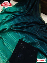 Multi-shaded Zari Padding Designer Saree