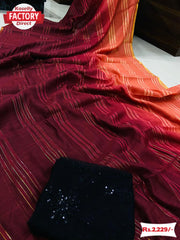 Multi-shaded Zari Padding Designer Saree