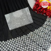 Black Mirror Work Partywear Saree
