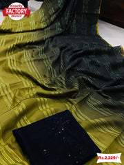 Multi-shaded Zari Padding Designer Saree