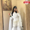 White Partywear Kurtha Sharara Set