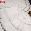 White Partywear Kurtha Sharara Set