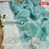 Pure Organza Embroidered Partywear Saree