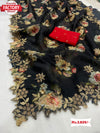 Black Organza Designer Saree