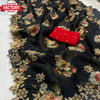Black Organza Designer Saree