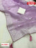 Lavender Organza Embroidered Partywear Saree