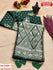 Dark Green Pure Dola Silk Saree