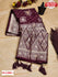 Maroon Pure Dola Silk Saree