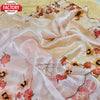 Light Peach Pure Organza Hand-work Saree