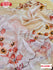 Light Peach Pure Organza Hand-work Saree
