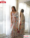 Digital Printed Heavy Satin Silk Saree