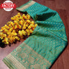 Faded Green Soft Banarasi Zari Weaving Saree