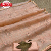 Peach Organza Embroidered Partywear Saree