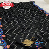 Black Embroidered Georgette Designer Saree