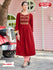 Red Embroidered Kurthi Top