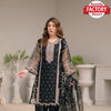 Black Organza Kurtha Palazzo Dupatta Set