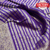 Purple Khadi Georgette Silk Banarasi Saree