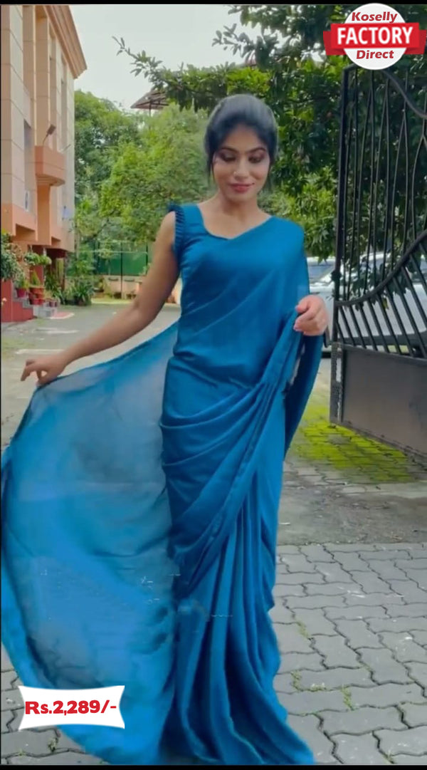 Ready to Wear One Minute Saree with Stitched Blouse