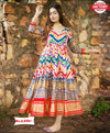 Multicolor Printed Gown with Dupatta