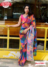 Multicolor Designer Crush Saree with Readymade Blouse