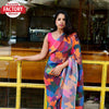 Multicolor Designer Crush Saree with Readymade Blouse