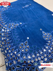 Organza Silk Saree with Mirror-work