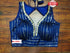 Royal Blue Designer Silk Embroidered Blouse