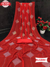 Red Swarovski Stone-work Designer Saree