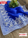 Royal Blue Kashmiri Work Partywear Saree
