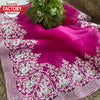 Fuschia Pink Kashmiri Work Partywear Saree