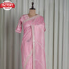 Baby Pink Sequins And Zari Worked Partywear Saree