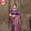Purple Pure Silk Rich Zari Banarasi Saree