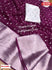 Wine Organza Sequins Work Saree With Banarasi Border