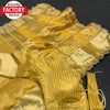 Yellow Cotton Silk Fancy Partywear Saree