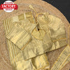 Golden Cotton Silk Fancy Partywear Saree